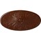 Ekena Millwork Madrid Ceiling Medallion, Hand-Painted Burnished Mahogany Crackle, 24 3/4"W x 12 1/2"H x 1 3/4"P CM24X12MABMC - alternate 1